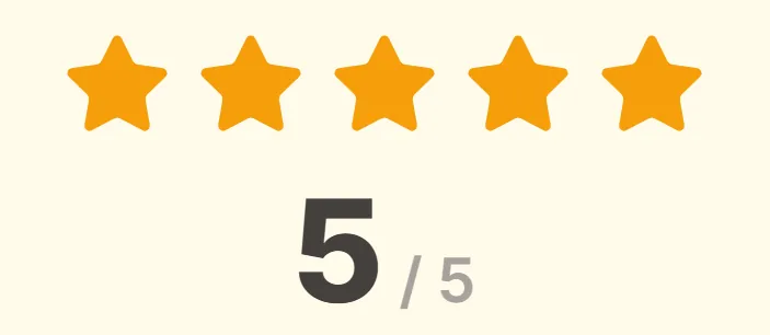 5 star rating